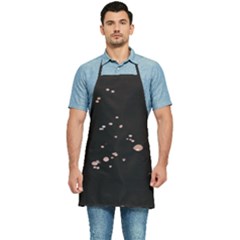 Abstract Rose Gold Glitter Background Kitchen Apron by artworkshop