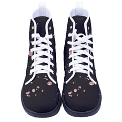 Abstract Rose Gold Glitter Background Men s High-top Canvas Sneakers by artworkshop