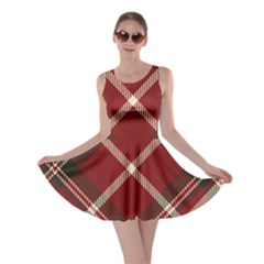Tartan-scotland-seamless-plaid-pattern-vector-retro-background-fabric-vintage-check-color-square-geo Skater Dress