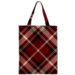 Tartan-scotland-seamless-plaid-pattern-vector-retro-background-fabric-vintage-check-color-square-geo Zipper Classic Tote Bag