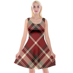 Tartan-scotland-seamless-plaid-pattern-vector-retro-background-fabric-vintage-check-color-square-geo Reversible Velvet Sleeveless Dress