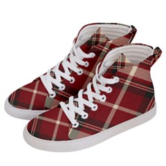 Tartan-scotland-seamless-plaid-pattern-vector-retro-background-fabric-vintage-check-color-square-geo Men s Hi-Top Skate Sneakers