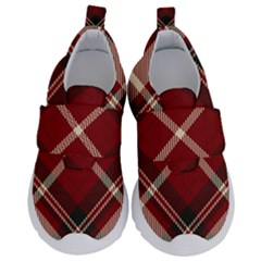 Tartan-scotland-seamless-plaid-pattern-vector-retro-background-fabric-vintage-check-color-square-geo Kids  Velcro No Lace Shoes