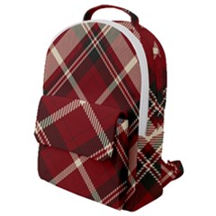 Tartan-scotland-seamless-plaid-pattern-vector-retro-background-fabric-vintage-check-color-square-geo Flap Pocket Backpack (Small)