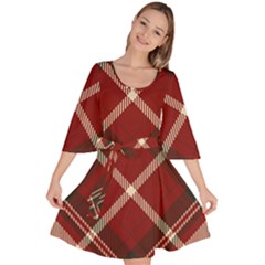 Tartan-scotland-seamless-plaid-pattern-vector-retro-background-fabric-vintage-check-color-square-geo Velour Kimono Dress