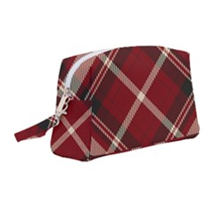Tartan-scotland-seamless-plaid-pattern-vector-retro-background-fabric-vintage-check-color-square-geo Wristlet Pouch Bag (Medium)