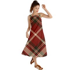Tartan-scotland-seamless-plaid-pattern-vector-retro-background-fabric-vintage-check-color-square-geo Summer Maxi Dress