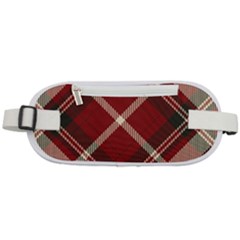 Tartan-scotland-seamless-plaid-pattern-vector-retro-background-fabric-vintage-check-color-square-geo Rounded Waist Pouch