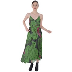 Seamless-pattern-with-hand-drawn-guelder-rose-branches Tie Back Maxi Dress
