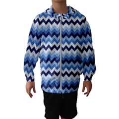 Zigzag-pattern-seamless-zig-zag-background-color Kids  Hooded Windbreaker by uniart180623