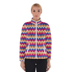 Zigzag-pattern-seamless-zig-zag-background-color Women s Bomber Jacket