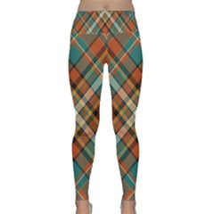 Tartan-scotland-seamless-plaid-pattern-vector-retro-background-fabric-vintage-check-color-square-geo Lightweight Velour Classic Yoga Leggings