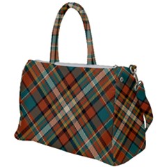 Tartan-scotland-seamless-plaid-pattern-vector-retro-background-fabric-vintage-check-color-square-geo Duffel Travel Bag by uniart180623