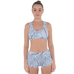 Tropical Flower Seamless Pattern Racerback Boyleg Bikini Set by uniart180623