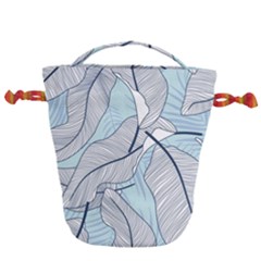 Tropical Flower Seamless Pattern Drawstring Bucket Bag by uniart180623