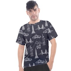 New York City Nyc Pattern Men s Sport Top by uniart180623