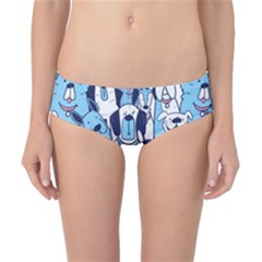 Dogs Seamless Pattern Classic Bikini Bottoms by uniart180623