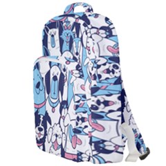 Dogs Seamless Pattern Double Compartment Backpack by uniart180623