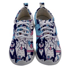 Dogs Seamless Pattern Women Athletic Shoes