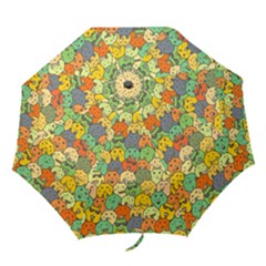 Seamless Pattern With Doodle Bunny Folding Umbrellas by uniart180623