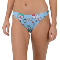 Medical-seamless-pattern Band Bikini Bottoms by uniart180623