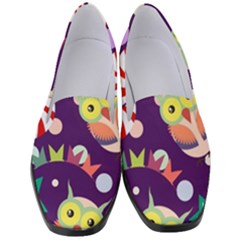 Owl-pattern-background Women s Classic Loafer Heels by uniart180623