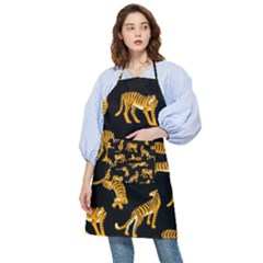 Seamless-exotic-pattern-with-tigers Pocket Apron by uniart180623