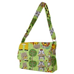 Funny-animals-cartoon Full Print Messenger Bag (m) by uniart180623