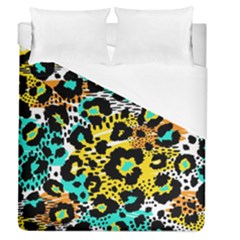 Seamless-leopard-wild-pattern-animal-print Duvet Cover (queen Size)