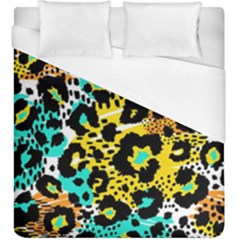Seamless-leopard-wild-pattern-animal-print Duvet Cover (King Size)