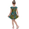 Seamless-leopard-wild-pattern-animal-print Kids  Cap Sleeve Dress View2