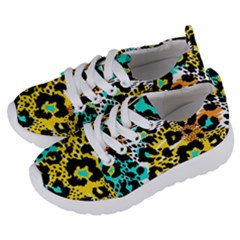 Seamless-leopard-wild-pattern-animal-print Kids  Lightweight Sports Shoes