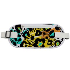 Seamless-leopard-wild-pattern-animal-print Rounded Waist Pouch