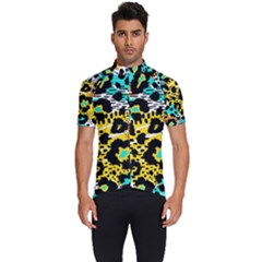 Seamless-leopard-wild-pattern-animal-print Men s Short Sleeve Cycling Jersey by uniart180623