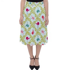 Birds-pattern-background Classic Midi Skirt