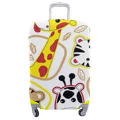 Vector-seamless-pattern-nice-animals-cartoon Luggage Cover (medium) by uniart180623