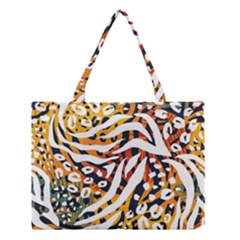 Abstract-geometric-seamless-pattern-with-animal-print Medium Tote Bag by uniart180623