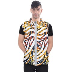 Abstract-geometric-seamless-pattern-with-animal-print Men s Puffer Vest by uniart180623