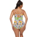 Seamless-pattern-with-wildlife-cartoon Retro Full Coverage Swimsuit View4