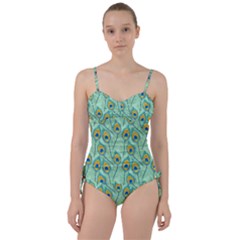 Lovely-peacock-feather-pattern-with-flat-design Sweetheart Tankini Set by uniart180623