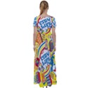 Colorful-city-life-horizontal-seamless-pattern-urban-city High Waist Short Sleeve Maxi Dress View2