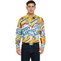 Colorful-city-life-horizontal-seamless-pattern-urban-city Men s Long Sleeve Pocket Shirt  View1