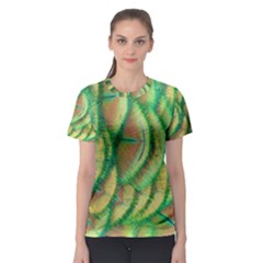 Beautiful-peacock Women s Sport Mesh Tee