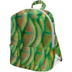 Beautiful-peacock Zip Up Backpack
