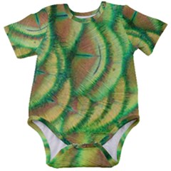 Beautiful-peacock Baby Short Sleeve Bodysuit by uniart180623