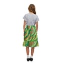 Beautiful-peacock Kids  Ruffle Flared Wrap Midi Skirt View4