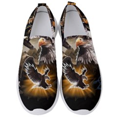 Eagle Dreamcatcher Art Bird Native American Men s Slip On Sneakers by uniart180623