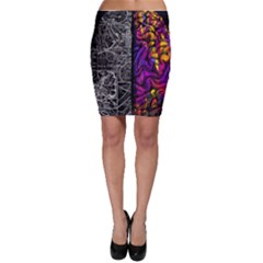 Ambiguity Tobe Brain Duality Mind Minimal Thinking Bodycon Skirt by uniart180623