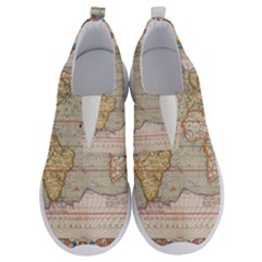 Old World Map Of Continents The Earth Vintage Retro No Lace Lightweight Shoes by uniart180623