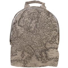 Vintage Map Europe Mini Full Print Backpack by uniart180623